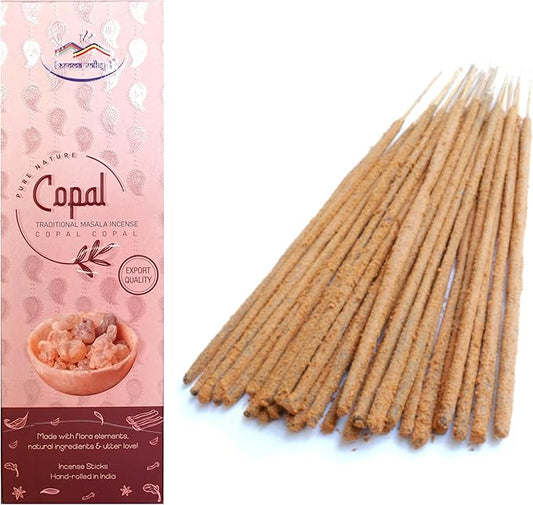 Copal Incense Sticks - Traditional Handcrafted Masala Incense - 40 to 50 Sticks Approx.