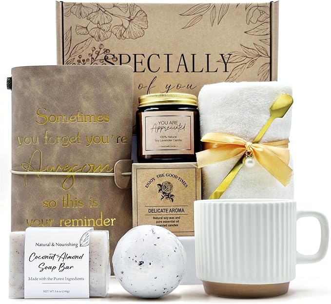 Thank You gift Set for Women & Men - New Employee Welcome, Coworker Farewell, Teacher Appreciation, Office Gift Baskets for Social Worker, Secretary, Going Away Gift