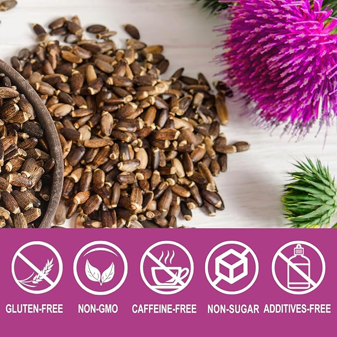 Jarteela - Milk Thistle Tea Bag, 3g x 60 Count - Pure Milk Thistle Seeds - Natural Herbal Tea Bags - Non-GMO - Caffeine-free Tea