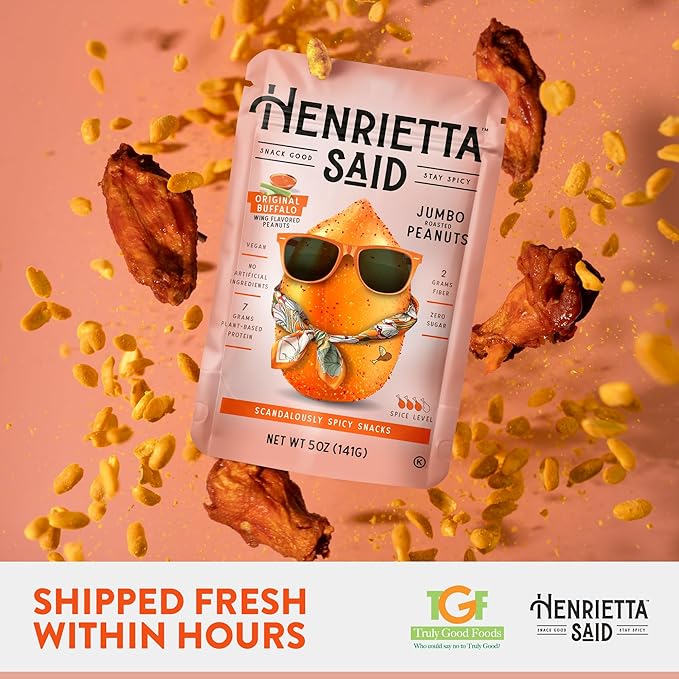 Henrietta Said Original Buffalo Roasted Peanuts, 5 OZ