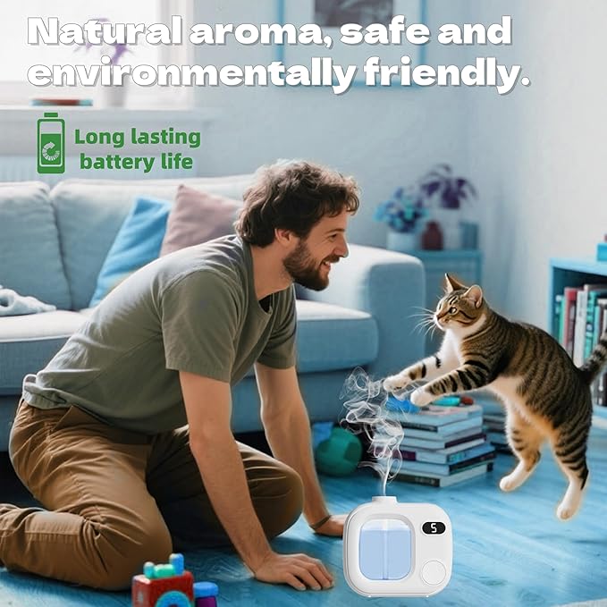 Aromatherapy Diffuser Wireless Smart Fragrance Essential Oils Difuser Air Scent Humidifier for Home Large Rooms Bathroom Hotel Collection Office Car 5 Mist Levels Adjustable Timer Aroma 360 Difusor