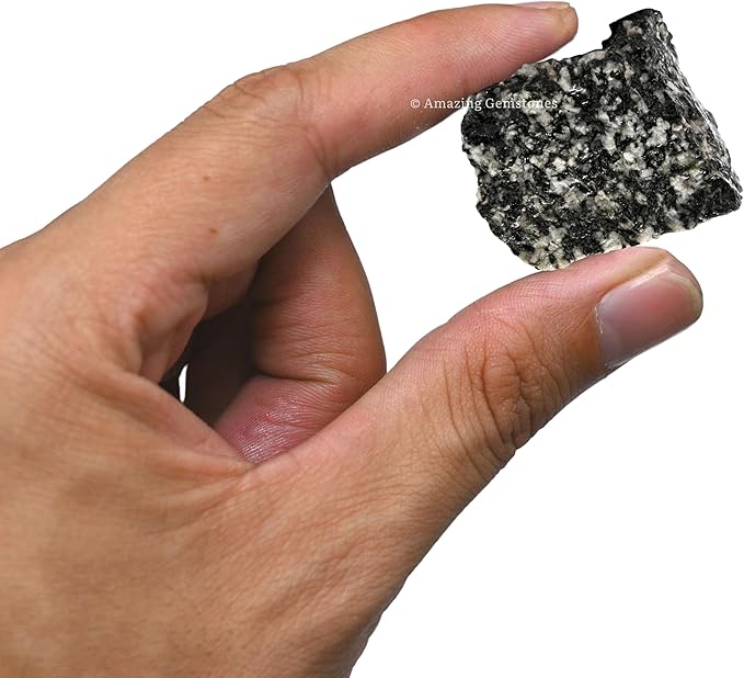 Amazing Gemstone Black & White Tourmaline Raw Crystals and Healing Stones, Natural Rocks for Tumbling - DIY Raw Stones and Crystals, 2 Pieces