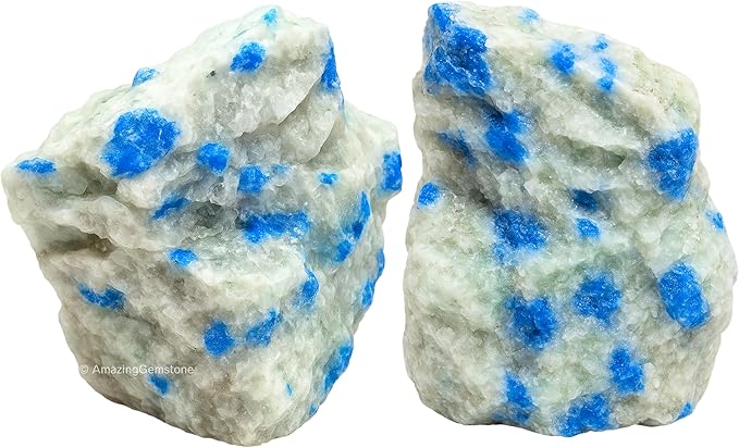 Amazing Gemstone 2 Pieces K2 Jasper Raw Crystals and Healing Stones, Natural Rocks for Tumbling and DIY Raw Stones and Crystals