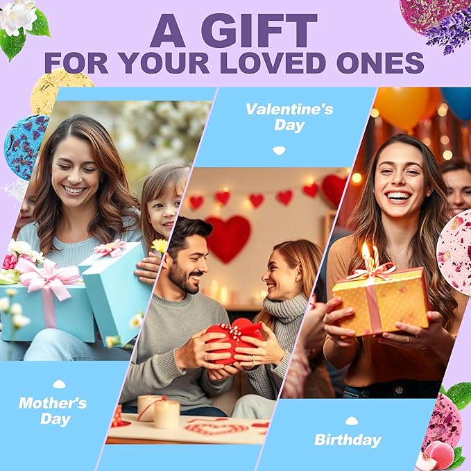 D&T 12-Pack Shower Steamers Aromatherapy - Variety Pack of 12 Foiled 6% Scent Shower Steamers. Self-Care Gifts for Her, Him, and Them. Mixed Scent-Sational Set…