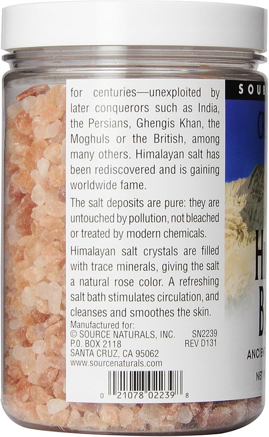 Source Naturals Crystal Balance Himalayan Bath Salt, Ancient Mineral Bath Therapy* - 25 oz Crystals
