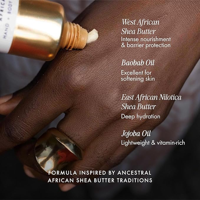 54 Thrones African Beauty Shea Butter, Intensive Dry Skin Support, Moisturizing Body Butter for Women & Men, Moisturizing Body Balm and Cream, Ghanaian Coconut + Moroccan Almond