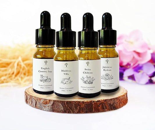 Essential Oils Top 4 Premium Hotel Blend for Oil Diffusers for Home Hotel Collection Diffuser Oil for Water Based Essential Oil Diffuser,Scent Diffuser,Aromatherapy diffuser, Home Essentials, Gift Set