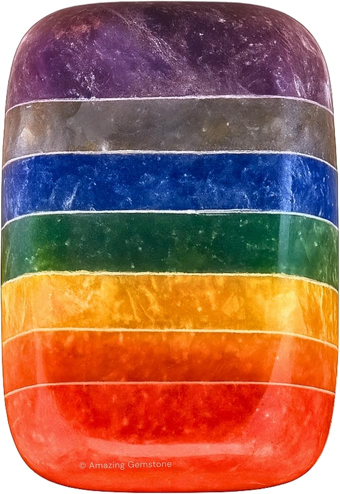 Amazing Gemstone Chakra Crystals and Healing Stones Tumbled - 1000+ Carats Chakra Stone Gem Stones, Natural Healing Stones for Energy Balance, Stress Relief - Premium Polished Gems Rocks