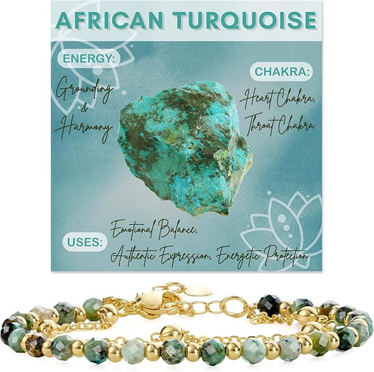 Farfume Crystal Bracelet Beaded Bracelets for Women 4mm Natural Stone Beads Gemstone Handmade Anxiety Jewelry Gifts