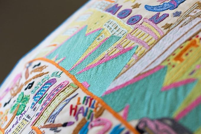 Catstudio Miami Embroidered Decorative Throw Pillow