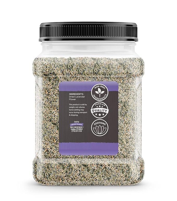 Birch & Meadow 8 oz of Dried Lavender Buds, Tea Additive, Home Décor