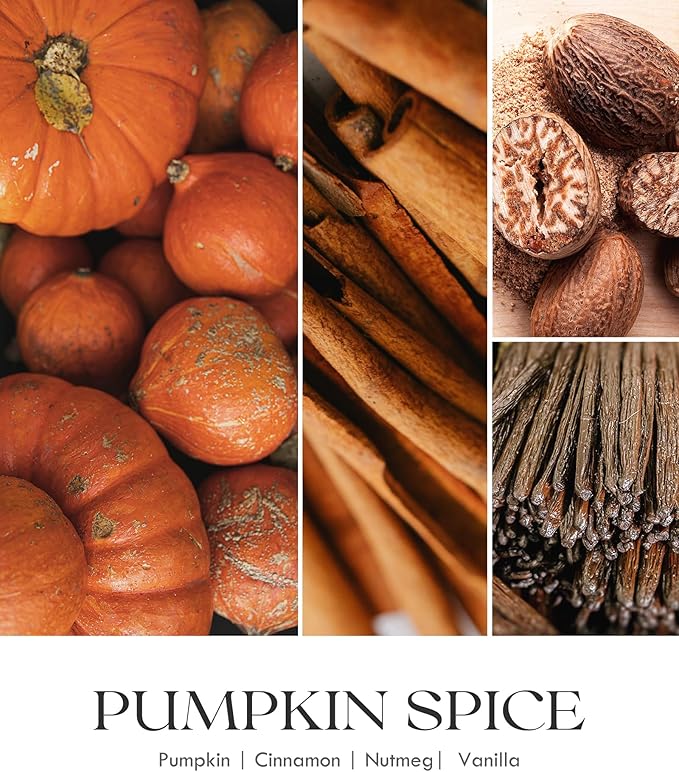 AOOVOO Pumpkin Scented Candles for Women - Aromatherapy Candle with Crystals Inside, 10oz Soy Candles for Home Scented, Birthday Gifts Candle for Women Mom