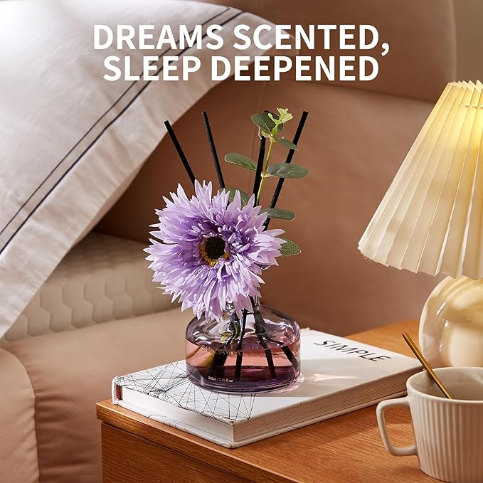 Reed Diffusers Set Lavender Scent, 7.10 oz Diffusers for Home with 7 Diffuser Sticks, Reed Diffuser for 120 Days, Perfect for Bathroom, Shelf Decor, Air Fresheners