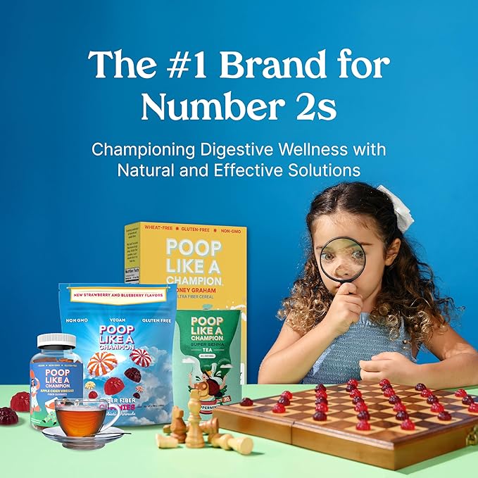 Poop Like A Champion Super Senna Tea with Peppermint, 30 Bags, Digestive Herbal Tea for Constipation Relief, Natural Laxative, Traditional Remedy