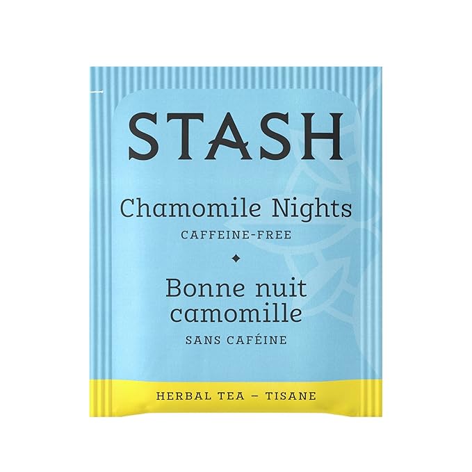 Stash Tea Chamomile Nights Herbal Tea, Box of 100 Tea Bags (Packaging May Vary)