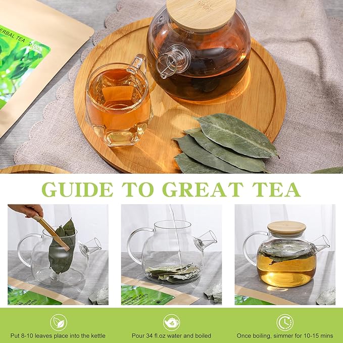 FullChea - Soursop Leaves, 170+ Hojas De Guanabana - Premium Soursop Leaves Tea - Guanabana Leaves - Non-GMO - Caffeine-free - Improve Digestion, Support Skin & Sleep