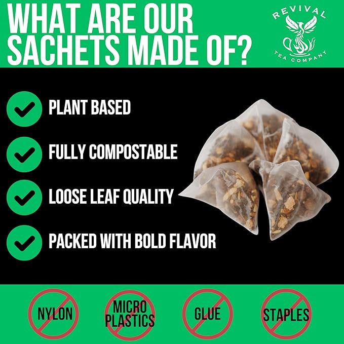 Revival Tea Company Rice Krispy Tea - Green Tea Blend with Toasted Rice and Marshmallow Flavor - 24 Tea Bags