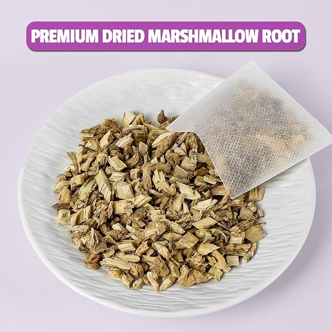 Jarteela - Marshmallow Root Tea Bags - 2g x 36 Count - Premium Dried Althaea Officinalis - Non-GMO - Caffeine-free - Natural Herbal Tea for Digestive & Respiratory Support
