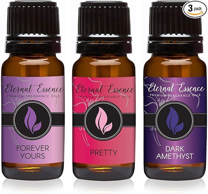 Eternal Essence Oils - Trio (3) - Forever Yours, Pretty & Dark Amethyst - Premium Fragrance Oil - 10ML