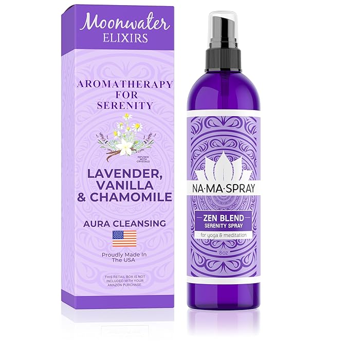 Lavender, Vanilla & Chamomile Aromatherapy Spray - Lavender Spray for Sleep, Room Mist Spray for Aura Cleansing, Spiritual Protection & Tranquility for Positive Energy & Spiritual Gift to Calm & Relax