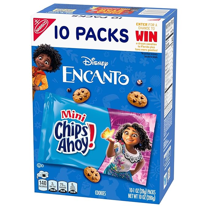 CHIPS AHOY! Mini Original Chocolate Chip Cookies, 10 Snack Packs