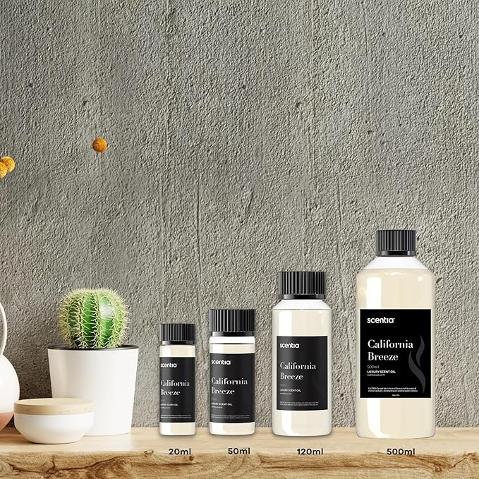 Scentia Hotel Diffuser Oil Inspired by The Delano Beach Club Hotel Scent - 50 mL 1.69 fl oz - Fragrance Oil Blend Orange, Green Tea & Jasmine for Aromatherapy Diffusers - California Breeze