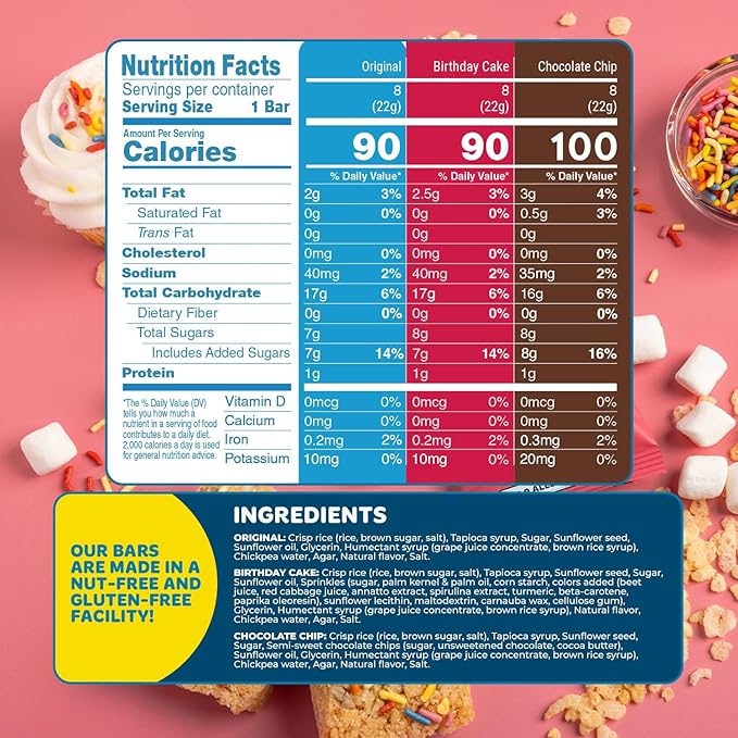 Blake’s Seed Based Crispy Treats – Variety Pack (24 Count), Vegan, Gluten Free, Nut Free & Dairy Free, Healthy Snacks for Kids or Adults, School Safe, Low Calorie Soy Free Snack