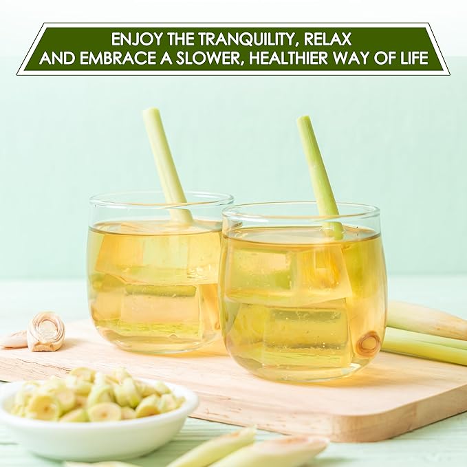 NHAT ANH FARM - Premium Lemongrass Tea Bags, 100 Lemongrass Tea Bags, 100% Natural Dried Lemongrass, Naturally Sweet Herbal Tea, Sugar-Free, Caffeine-Free, No Additives