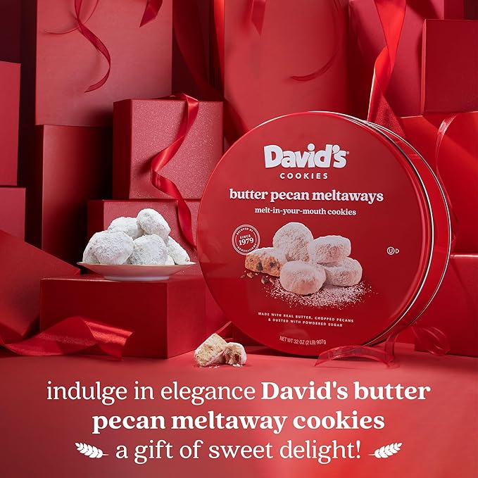 David's Cookies Butter Pecan Meltaways 907g