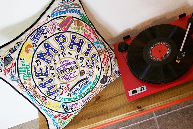 Catstudio Memphis Embroidered Decorative Throw Pillow