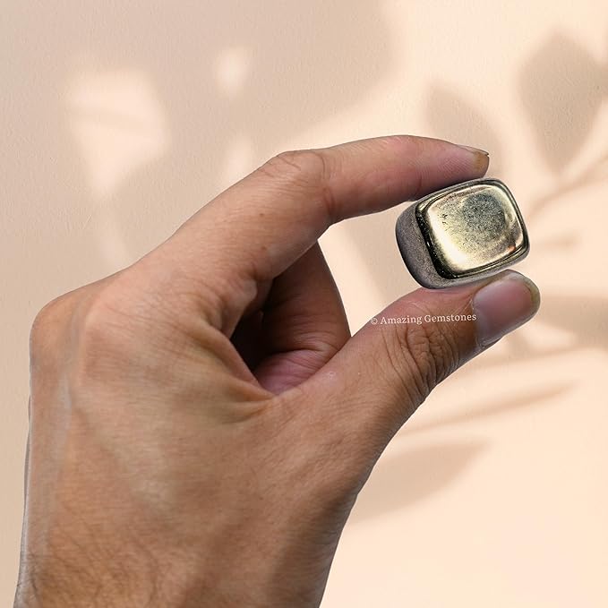 Amazing Gemstone Pyrite Crystals and Healing Stones Tumbled - 1000+ Carats Pyrite Stone Gem Stones, Natural Healing Stones for Energy Balance, Stress Relief - Premium Polished Gems Rocks