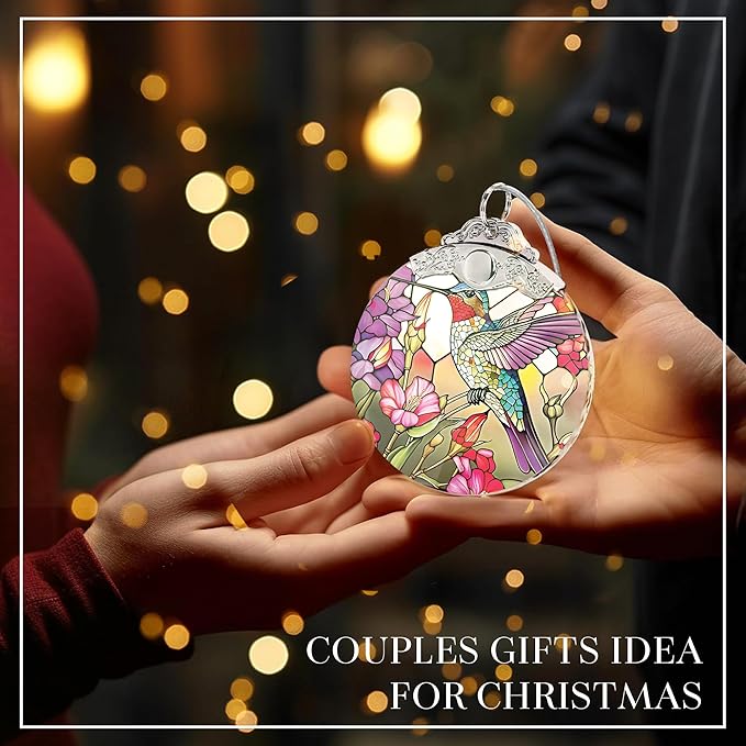 Hummingbird Ornament, 4 Inch Acrylic Ornament Art, Hummingbirds Christmas Ornament, Hummingbird Gifts, Hummingbirds Gifts for Women, 2025 Christmas Ornament