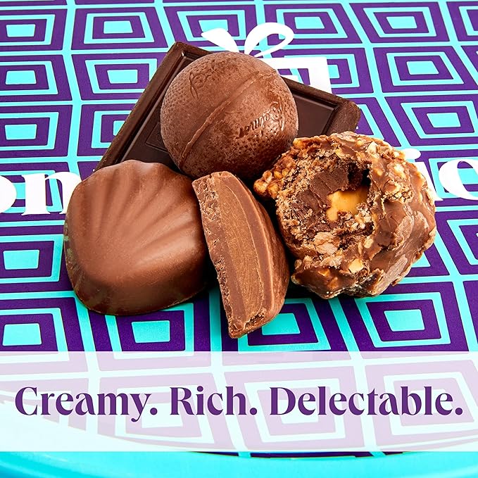 On Occasion Gourmet Chocolate Gift Box – Milk and Dark Chocolate Variety Pack – Individually Wrapped Sweets – Luxury Dessert Treats (50 Pieces)