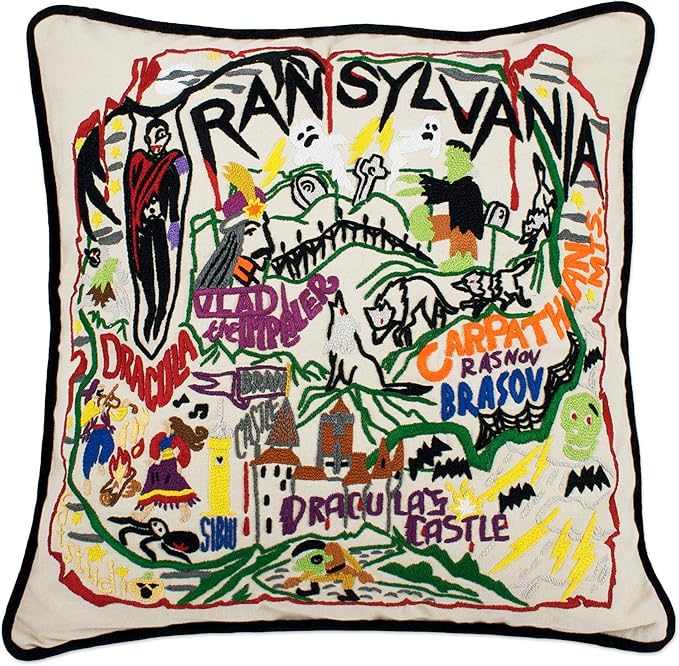 Catstudio Transylvania Embroidered Decorative Throw Pillow