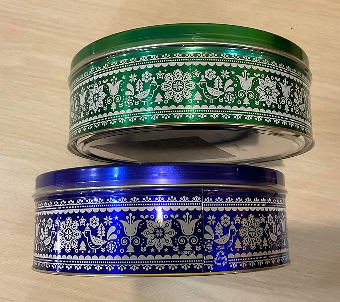 Danish Butter Cookies, 16 oz (1 lb) Tin – Traditional All-Butter Cookies, Made in Denmark