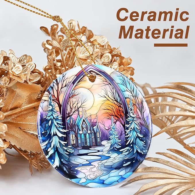 Christmas Ornament - Winter Sunrise Heirloom Keepsake for Christmas Tree & Gift Idea