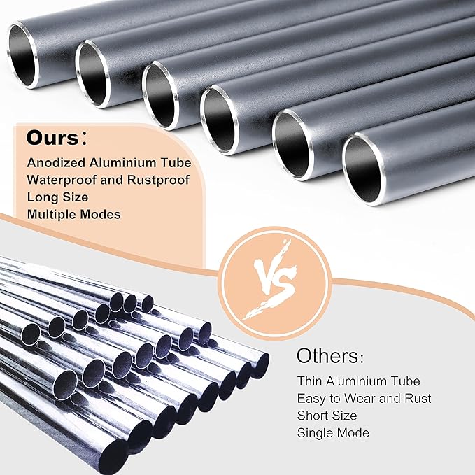 Large Aluminium Wind Chimes 37 Inches to Create a Zen Atmosphere Suitable for Outdoor, Garden, Patio Decoration. Classic Wind Chimes with Wind Catcher Suitable as A Gift for Unisex(Blue Grey)