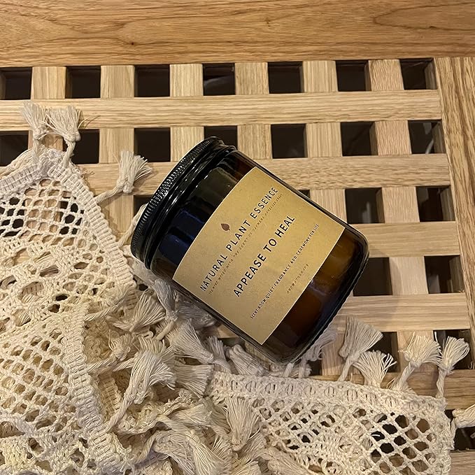 Lavender Scented jar Candles for Women Jar Candle 7oz Burns 30 Hours. Handmade Soy Wax Healing Candle Ideal for Bedroom, Kitchen, Bath