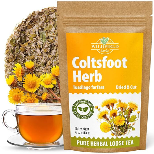 4 oz. Coltsfoot Herb Leaf Tea (Tussilago Farfara) - 113g Coltsfoot Leaf Herb Tea Uñ De Caballo