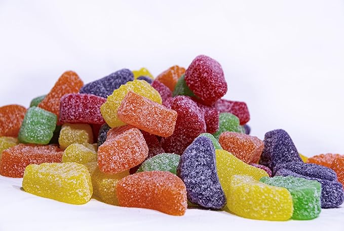 Assorted Fruit Slices - 2.5 lbs of Fresh Sweet Sugar Coated Jelly Candies