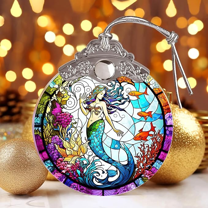 Beautiful Mermaid Ornament - Christmas Keepsake & Stocking Stuffer - Gift for Girls