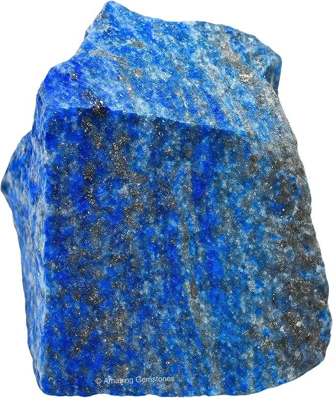 Amazing Gemstone 2 Pieces Lapis Lazuli Stone Crystals and Healing Stones, Raw Natural Rocks for Tumbling and DIY Raw Stones and Crystals