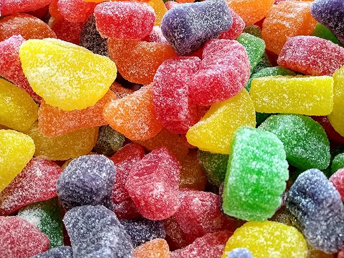 Assorted Fruit Slices - 2 lbs of Fresh Delicious Sweet Sugar Sanded Lemon Cherry Strawberry Orange Lime Slices