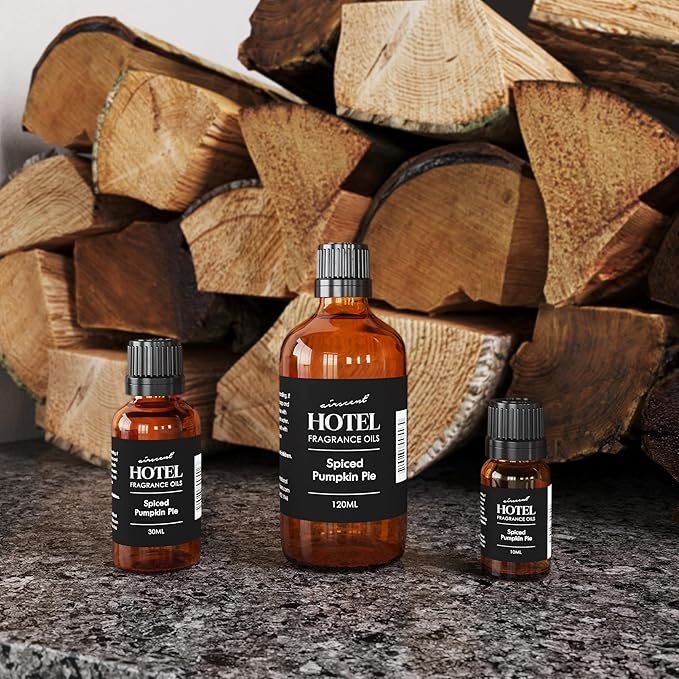 AirScent Spiced Pumpkin Pie Holiday Diffuser Oil - Premium Pumpkin Spice Holiday Fragrance Oil for Ultrasonic and Waterless Diffusers and Crafting - 30ml, 1 fl oz Glass Dropper Bottle