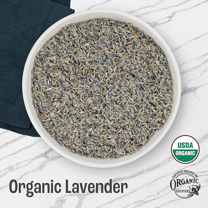 J MAC BOTANICALS, Organic Lavender Buds (32 oz, 2 Pound Bag) Bulk, Dried Flowers, Flower