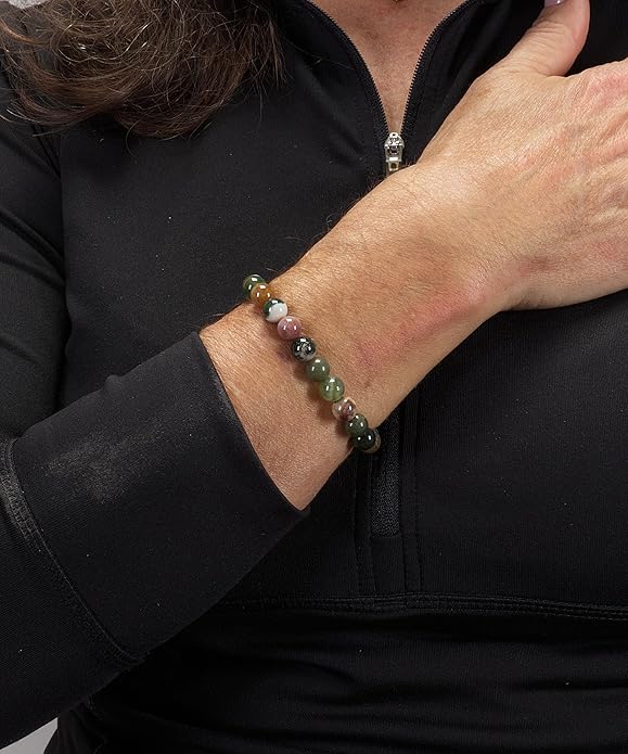 Cherry Tree Collection - Small, Medium, Large Sizes - Gemstone Beaded Bracelets For Women and Men - 8mm Round Beads