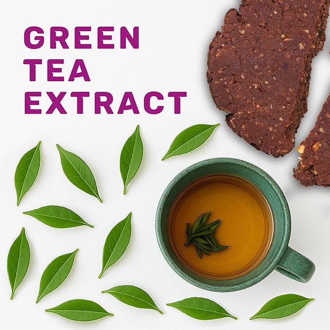 3PM Afternoon Bites Dark Chocolate Almond Functional Cookies, 15 Cookie Value Pack, Contains Protein, Postbiotics, Green Tea Extract