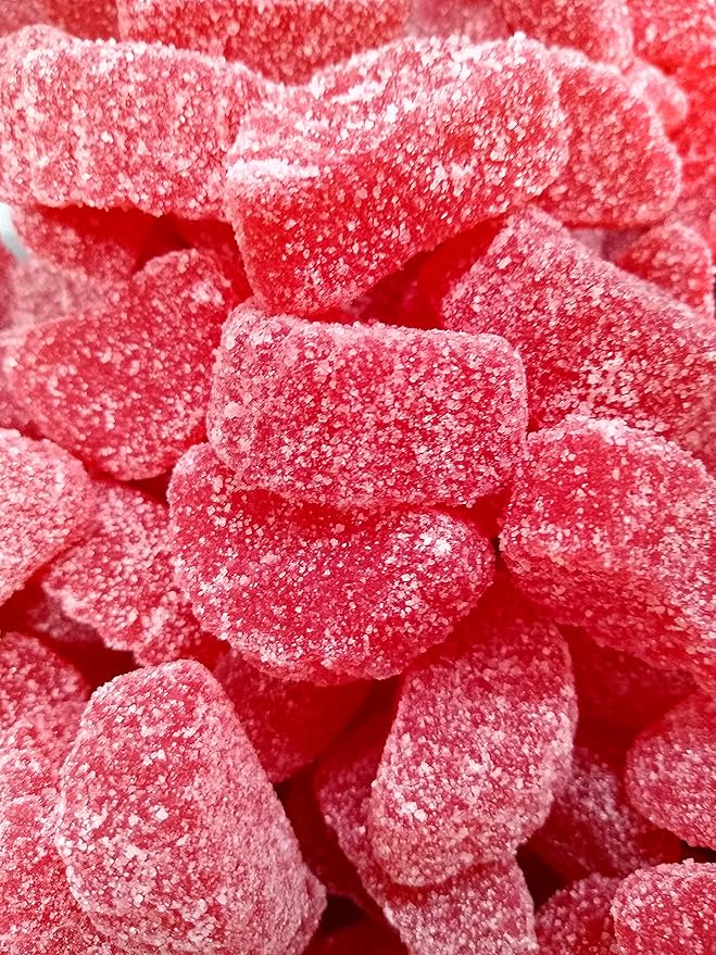 Cherry Gel Slices - 2 lbs of Fresh Delicious Sweet Sugar Sanded Chewy Candy Slices
