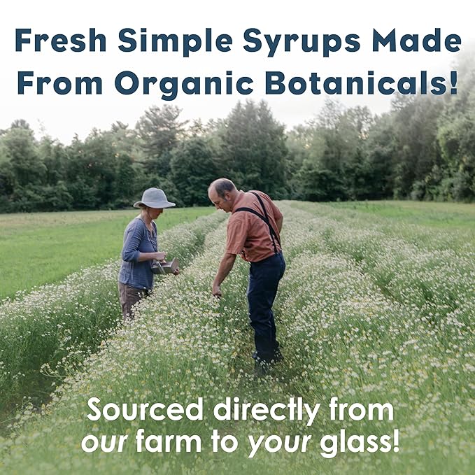 Bluestem Botanicals Organic Ashwagandha Simple Syrup, 8 oz, Cocktail and Mocktail Mixer for Drinks, Non-Alcoholic