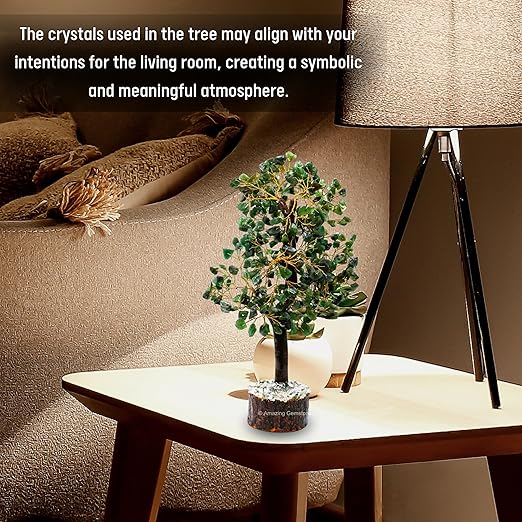 Amazing Gemstone Crystals and Healing Stones Birthday Gifts for Women - Green Aventurine Crystal Tree of Life Home Decor Stocking Stuffers, Bookshelf, Room, Meditation Gift Unique Birthday Gifts